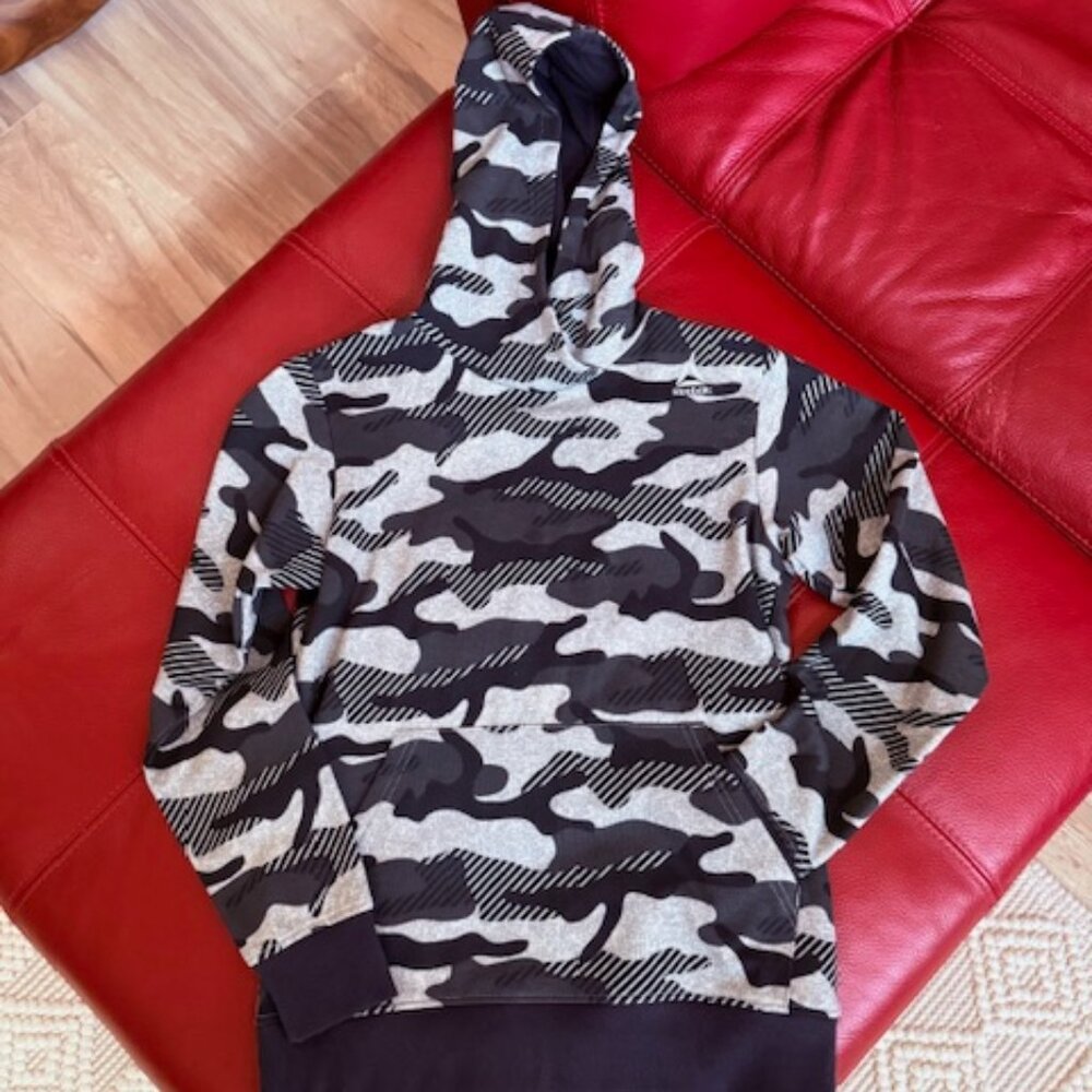 Reebok BLK/WHT Camo Hoodie